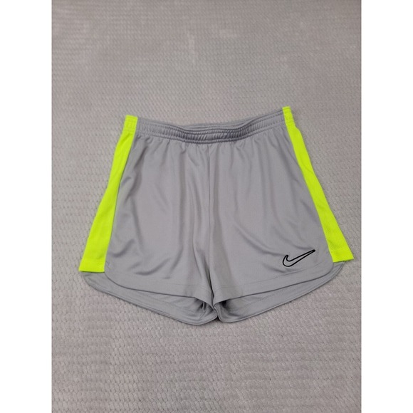 Nike Shorts Womens Small Gray & Yellow Dri Fit Active Gym - Picture 1 of 7